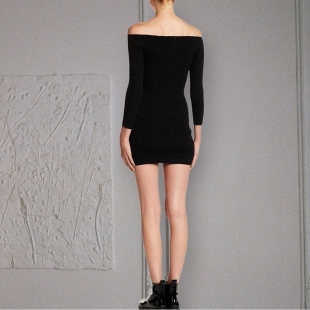 Black sweater mini dress - Picture 4 of 4